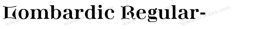 Lombardic Regular字体转换